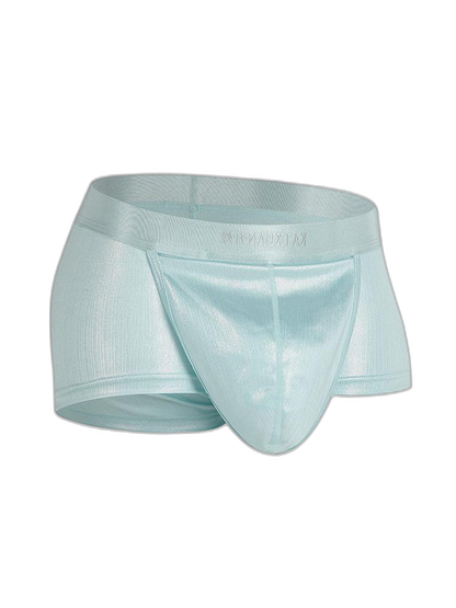 Men's Metallic Glossy Big Pouch Boxer with Fly