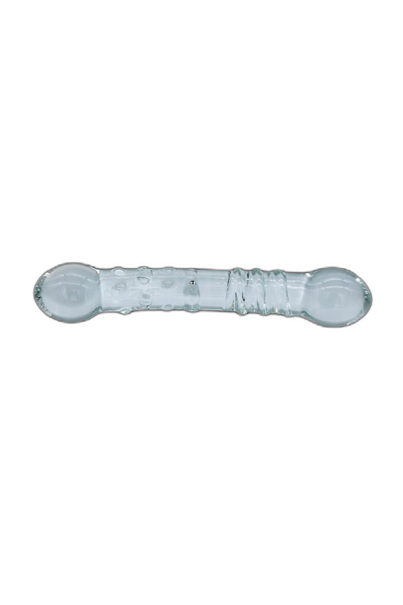 Glass Double Ended Textured Dildo