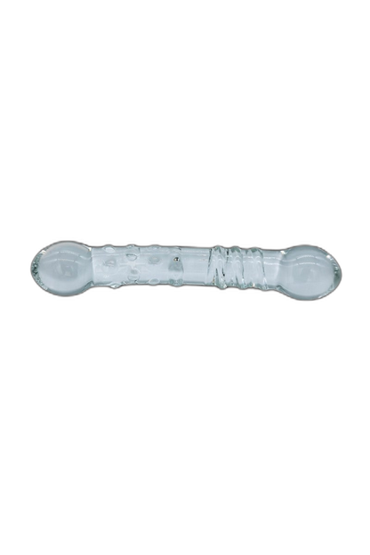 Glass Double Ended Textured Dildo