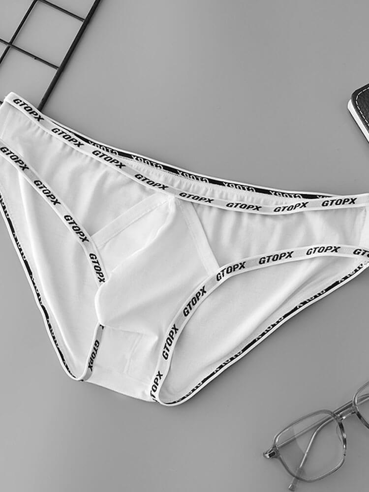 Men's Thin Waistband Low-Rise U-Convex Briefs