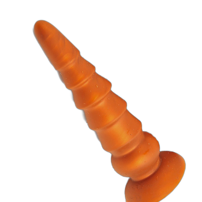 ELITE Liquid Silicone Ridge Rider 9.5 Inch Medium Gold