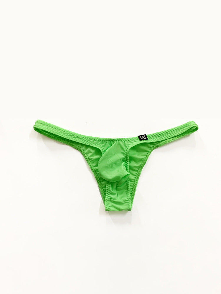 Men's Low Rise Solid Color Ice Silk Briefs