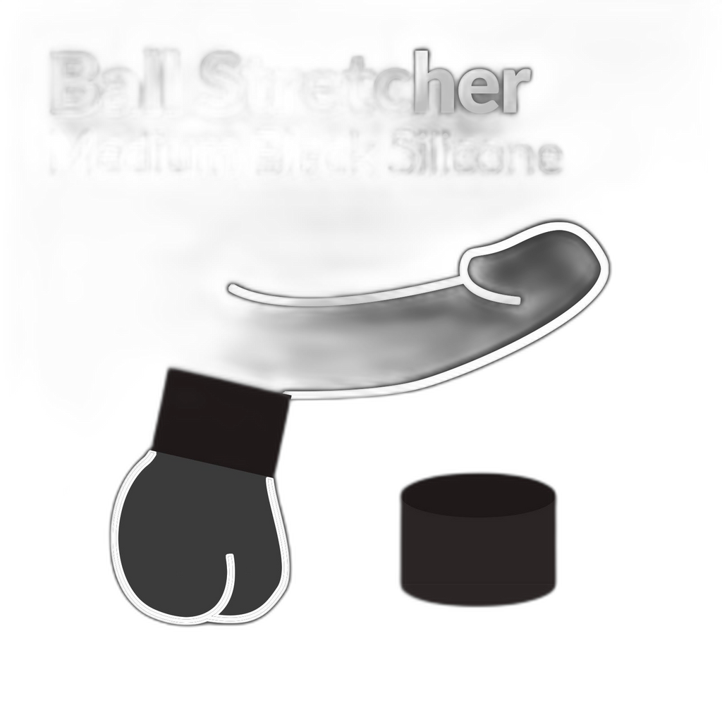 Prowler RED Silicone Ball Stretcher Black Medium