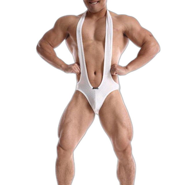 Mesh Gay Backless Bodysuit