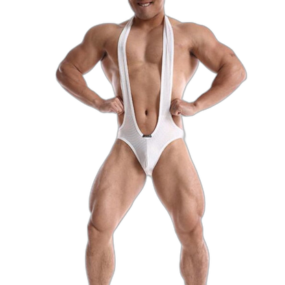 Mesh Gay Backless Bodysuit