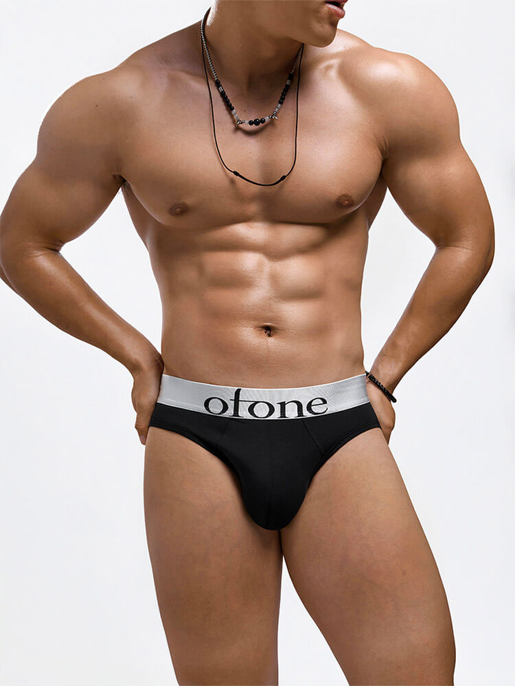 Men's Simple High-Elasticity Hip-Hugging Briefs