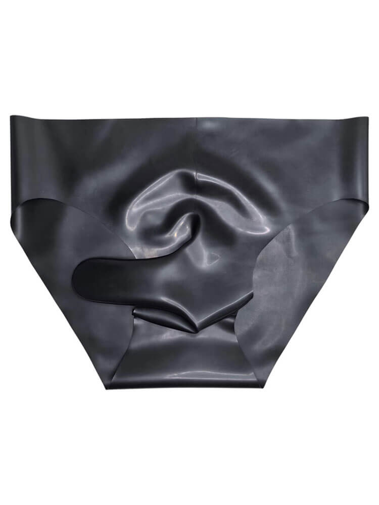 Men's Seamless Separate-Pouch Latex Briefs