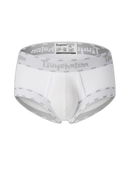 Men's Threaded Fabric Pouch Trunks With Fly