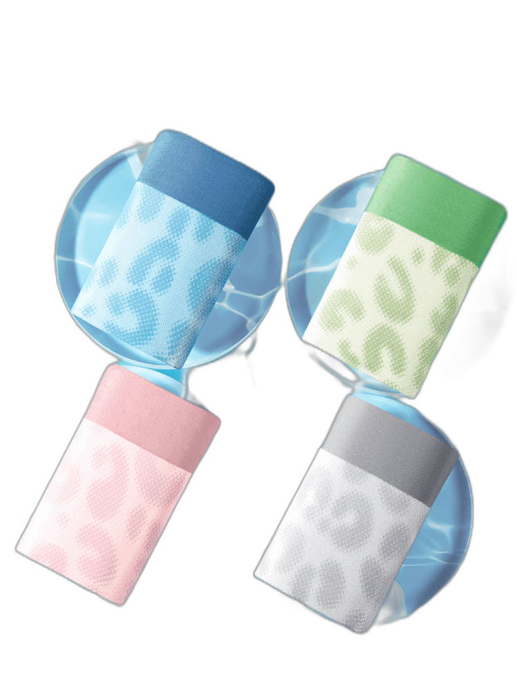 3 Pack Men's Ultra-Thin Ice Silk Trunks