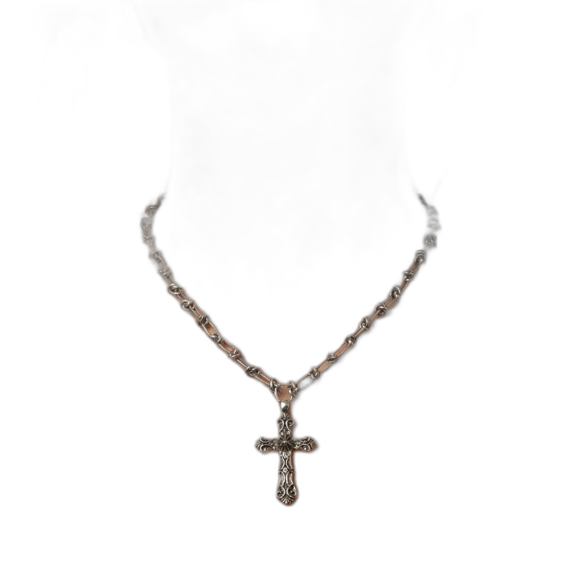 Barbed Cross Necklace