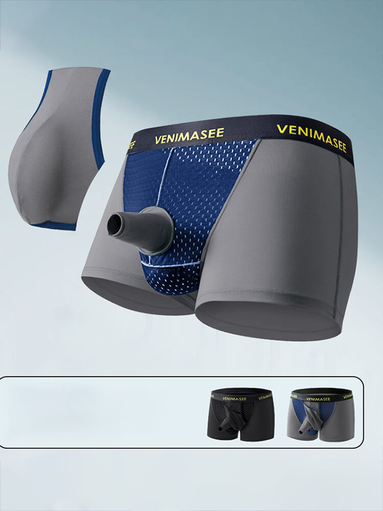 Men's Sexy Antibacterial Foreskin Separation Boxer Briefs