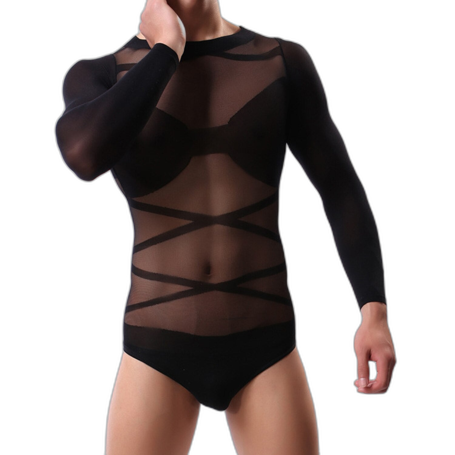 Men's Transparent High Elastic Top