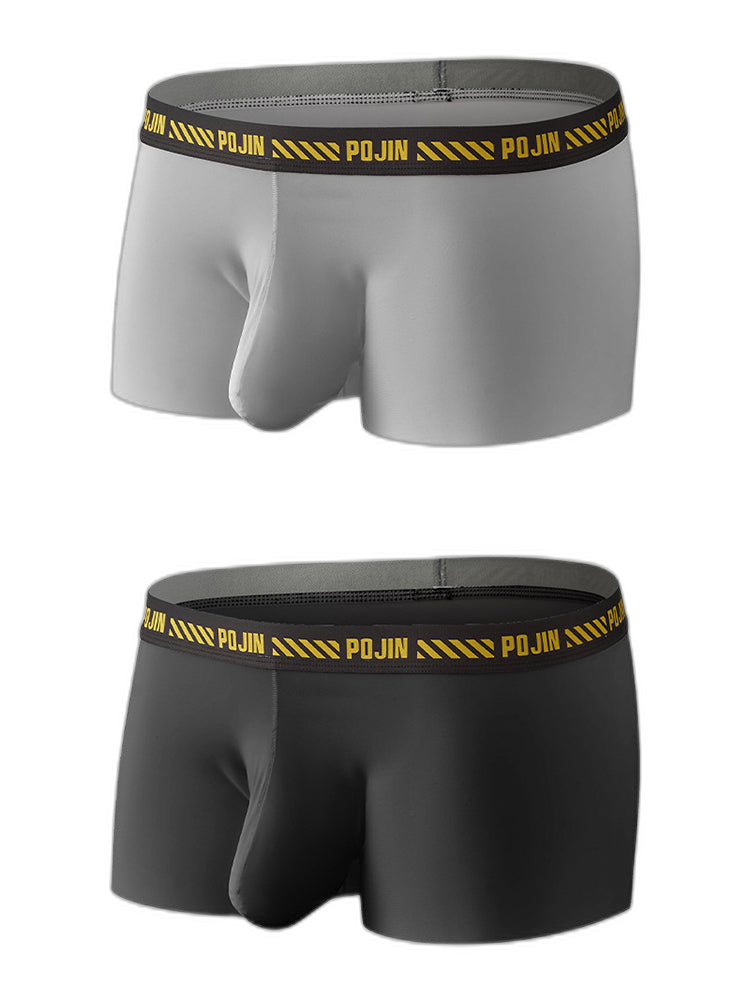 Men's Bulge Enhancing Pouch Seamless Trunks