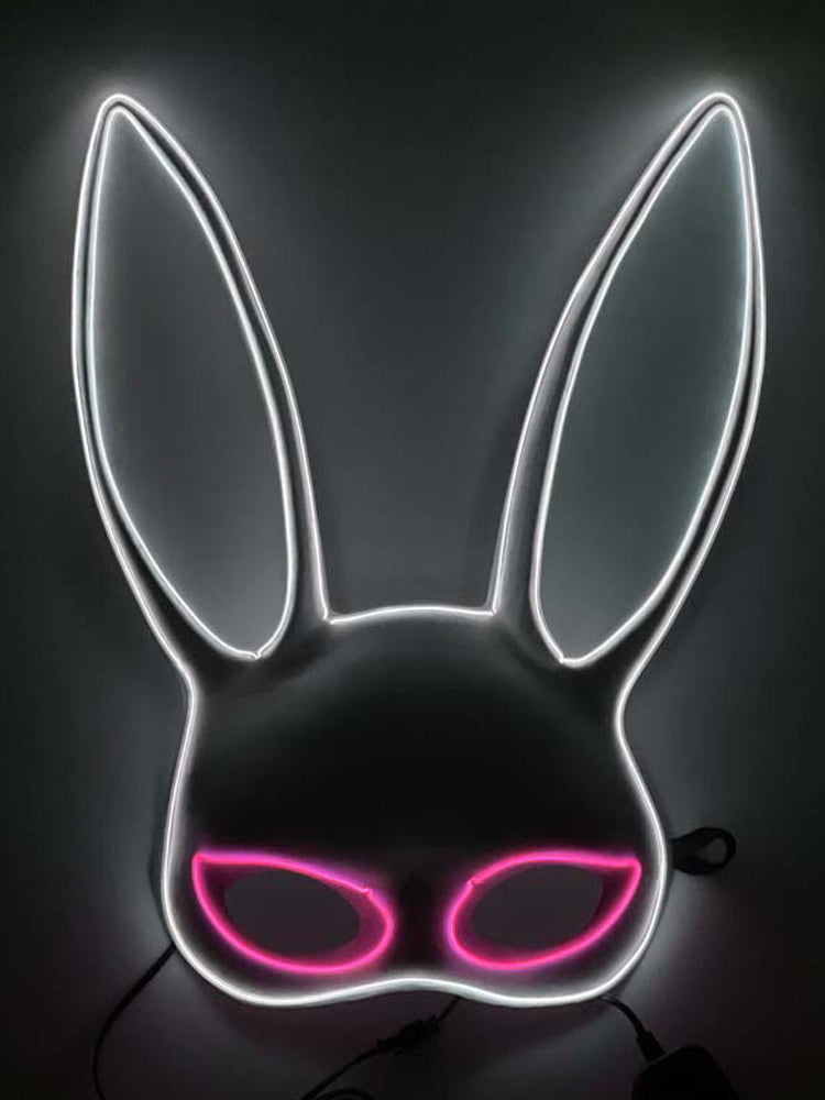 Led Half Face Bunny Mask