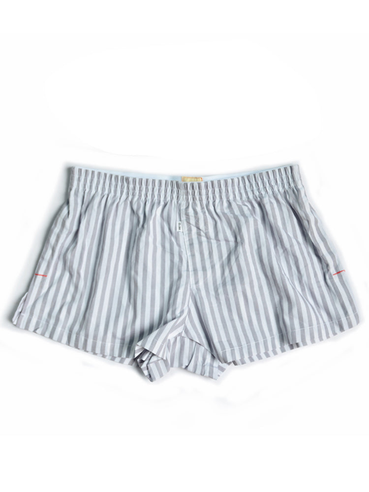 D.M Men's Fashion Low Waist Striped Cotton Home Shorts