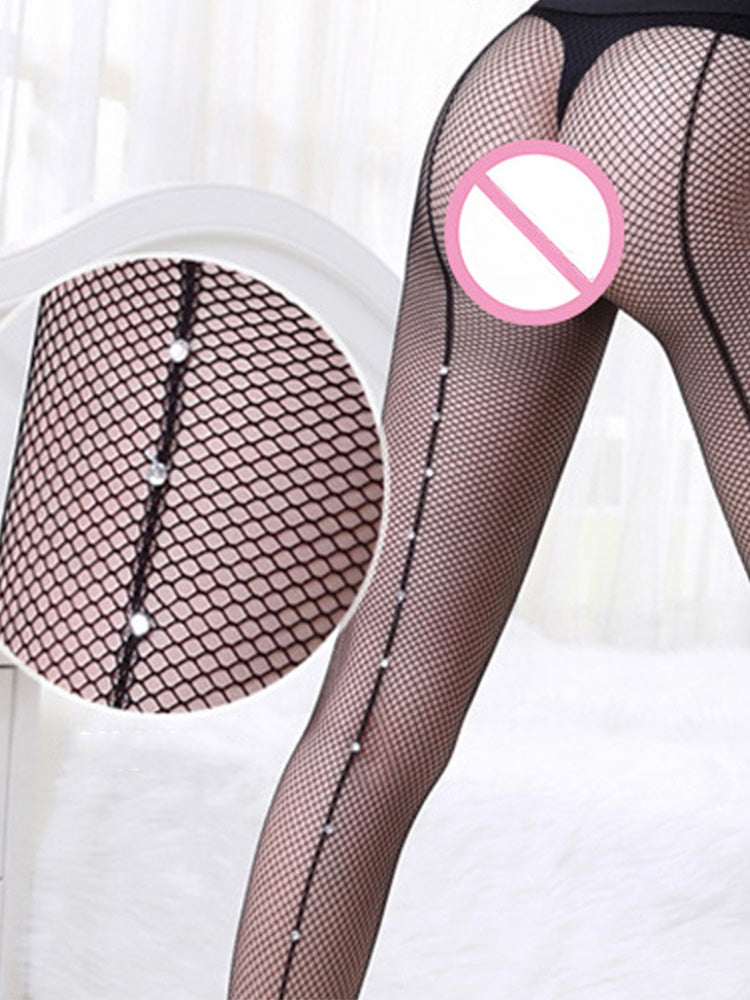 Men's High Stretch Cutout Pantyhose