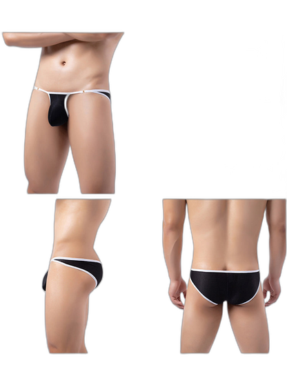 3 Pack Men's Stay-Cool  Day-Long Comfort Supportive U-Pouch Soft Bikini