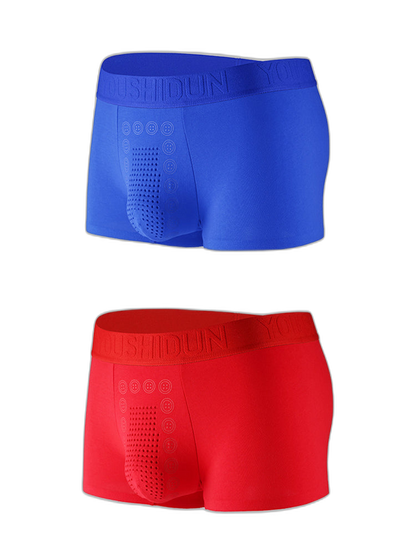 2-pack Men's Negative Ion Massage Boxer Briefs