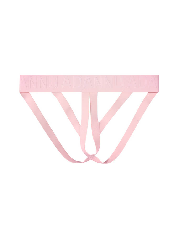 Men's Sexy Hollow Rope Knot Elastic Low-Rise Sports Thong