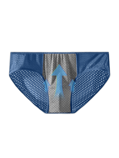 4 Pack Breathable Ice Silk Antibacterial Men's Briefs