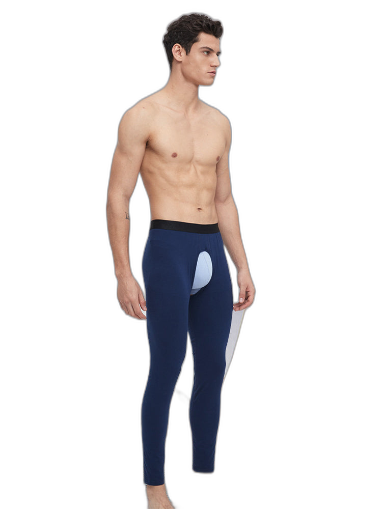 Men's Pure Cotton Open Crotch Breathable Warm Pants