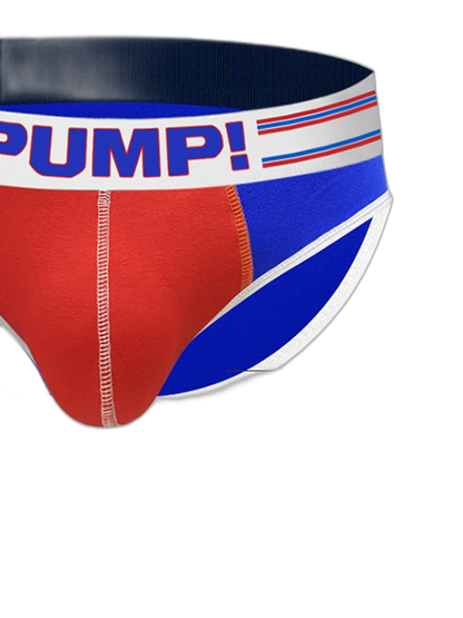 Men's Spliced Color Support Pouch Briefs