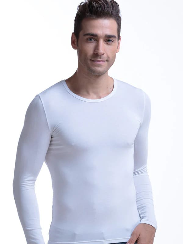 Men's Ultra Soft Low Cut V-Neck Thermal Shirt