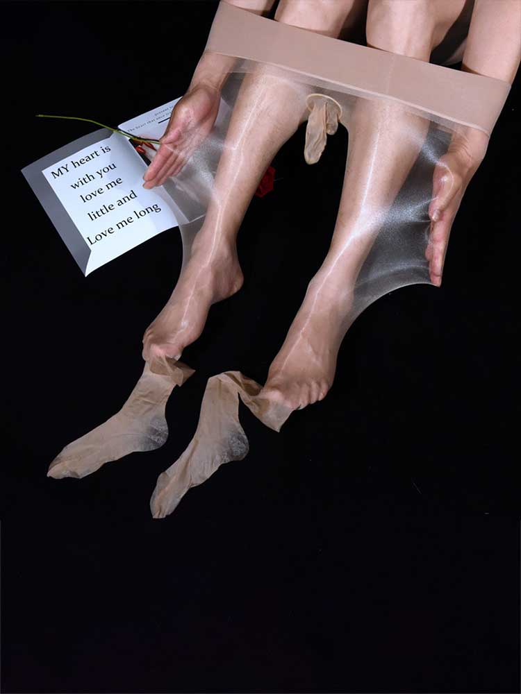 Men's Aurora Glossy 1D Ultra-Thin Sexy Stockings