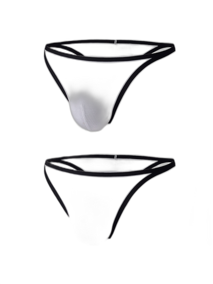 2 Pack Men's Low-Rise Eco-Friendly Lightweight Thong