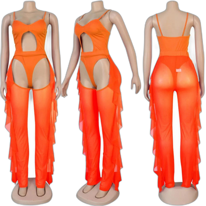 Neon Bodysuit: Sexy Female Rave Wear