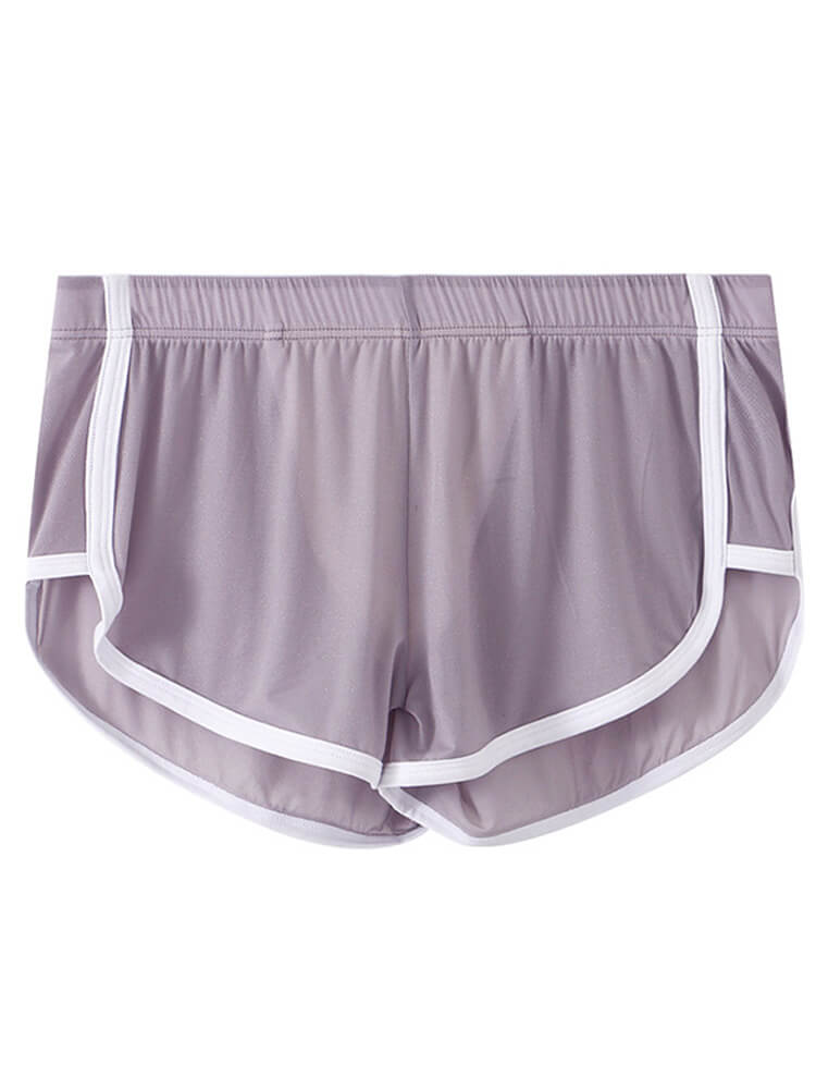 Men's Mesh Ice Silk Breathable Striped Trunks