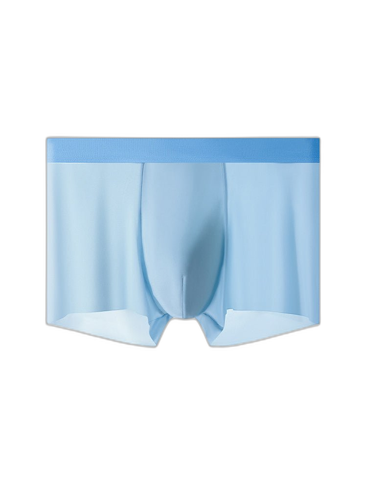 4-Pack Men's Stretch Fit Anti-Odor Seamless Ice Silk Trunks