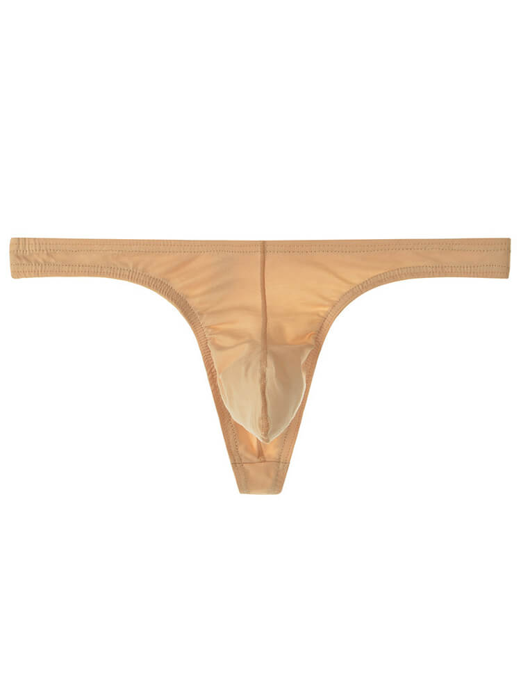 Men's Sexy Elephant Trunk Pouch Solid Color Thong