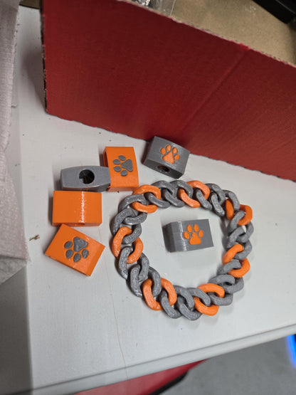 3D Printed Cuban Chain Bracelet – Colorful, Customizable, Durable & Stylish