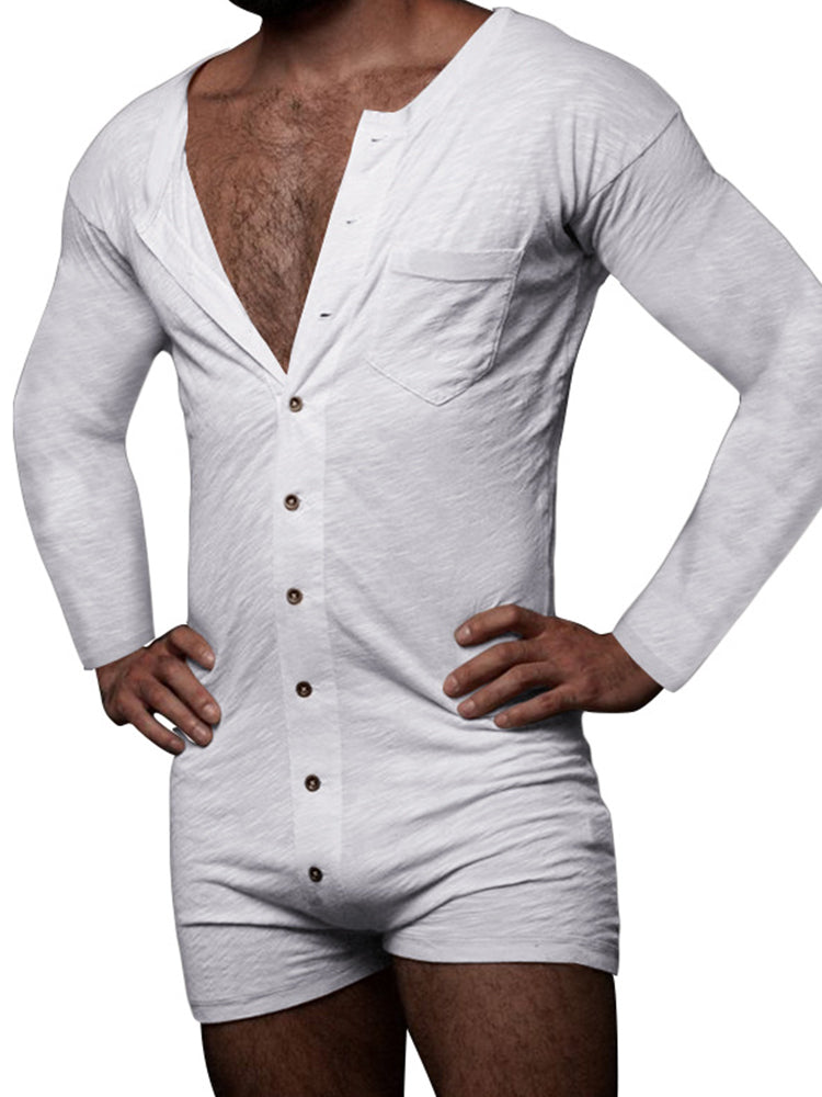 Men's One Piece Tight Romper