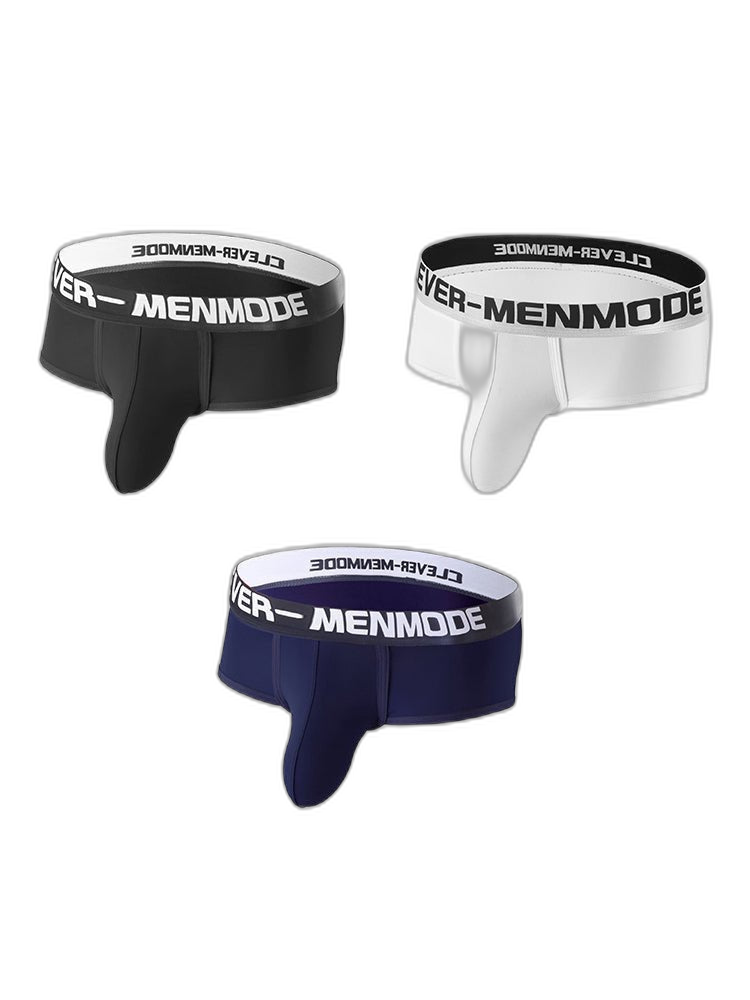 3 Pack Men's Sexy Ultra-Thin Supportive Pouch Breathable Stretch Fit Trunks