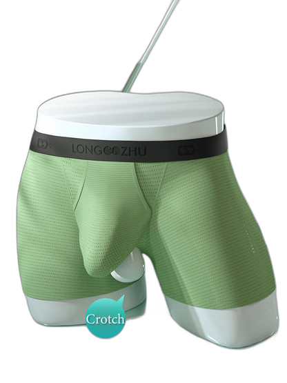 Men's Cooling Separate Pouch Boxer Briefs Dual Pouch Underwear