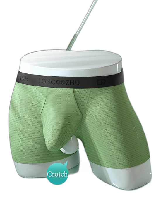 Men's Cooling Separate Pouch Boxer Briefs Dual Pouch Underwear