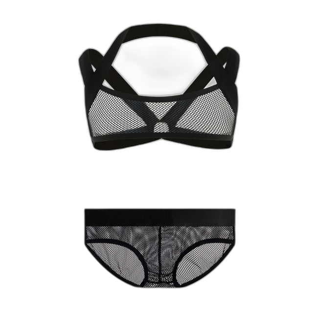Erotic Mesh Harness + Underwear Outfit