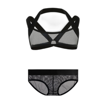 Erotic Mesh Harness + Underwear Outfit