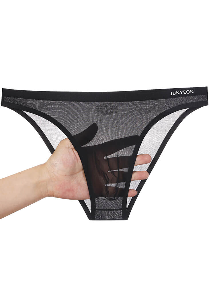 Men's Sexy Sheer Breathable Ice Silk Briefs