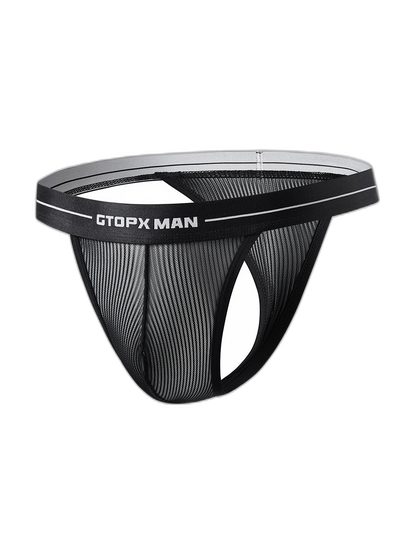 2 Pack Men’s Sexy T-Back Mesh Thong