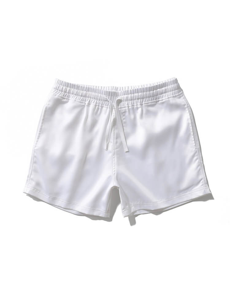 Men's Simple Solid Color Beach Shorts