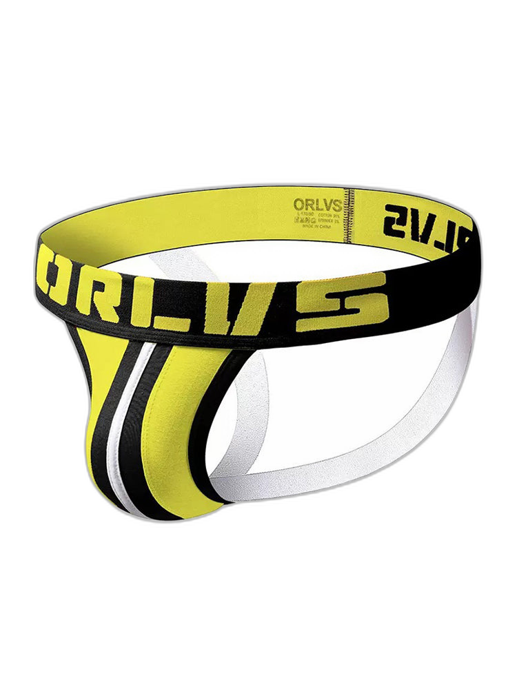3 Pack Men's U-Pouch Striped Sexy Jockstraps
