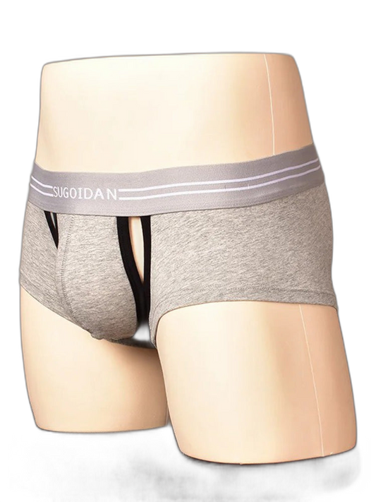 3 Pack Men’s Sexy Cutout Trunks with Lift-up Pouch