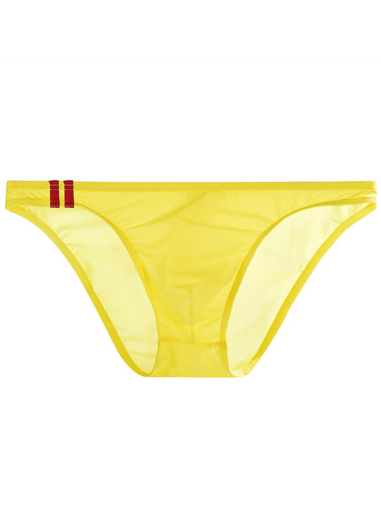 Men's Sexy Ice Silk Thin U-Convex Pouch Briefs