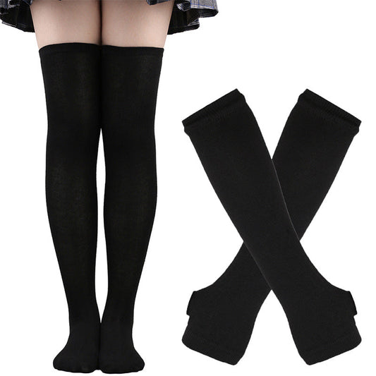 Femboy Thigh High Socks Set (Solid)