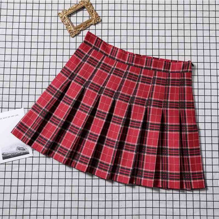 Plaid Pattern Skirt