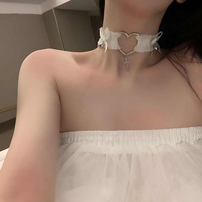 Femboy Cross and Heart Garter