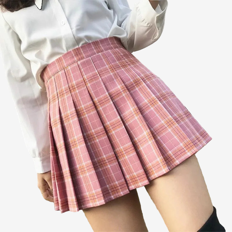 Plaid Pattern Skirt